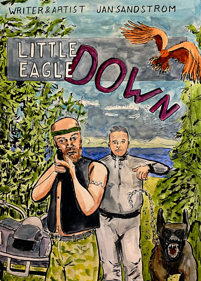Front page of Little Eagle Down comic
